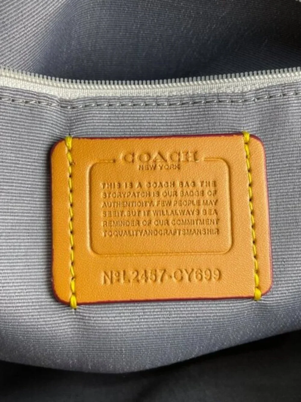 Coach Rowan Large Satchel Bag In Signature Denim Canvas CY699 NWT original Pack - Picture 3 of 5